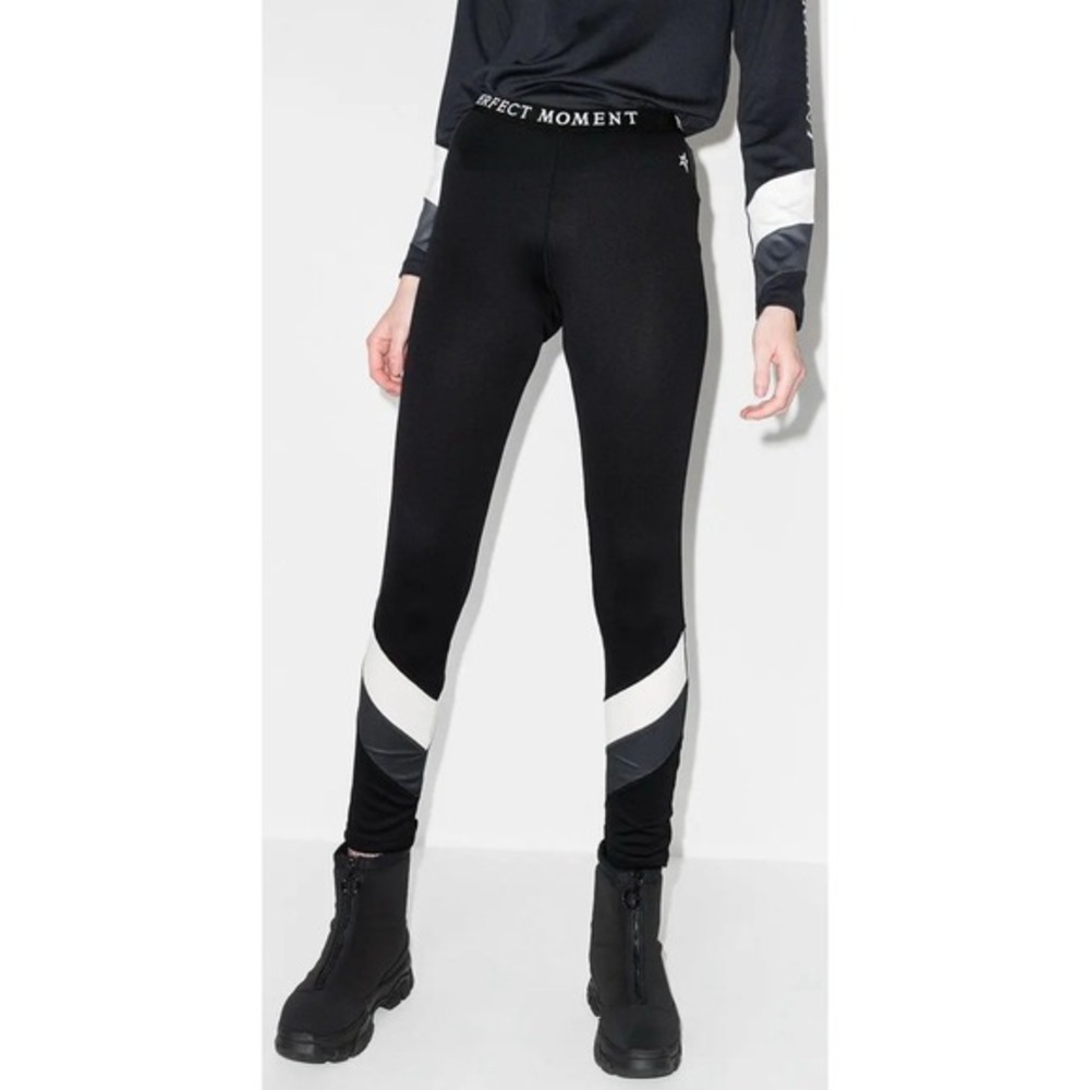 Perfect Moment Women's Chevron Base Layer Leggings‎ Small NWT Ski Bunny Winter